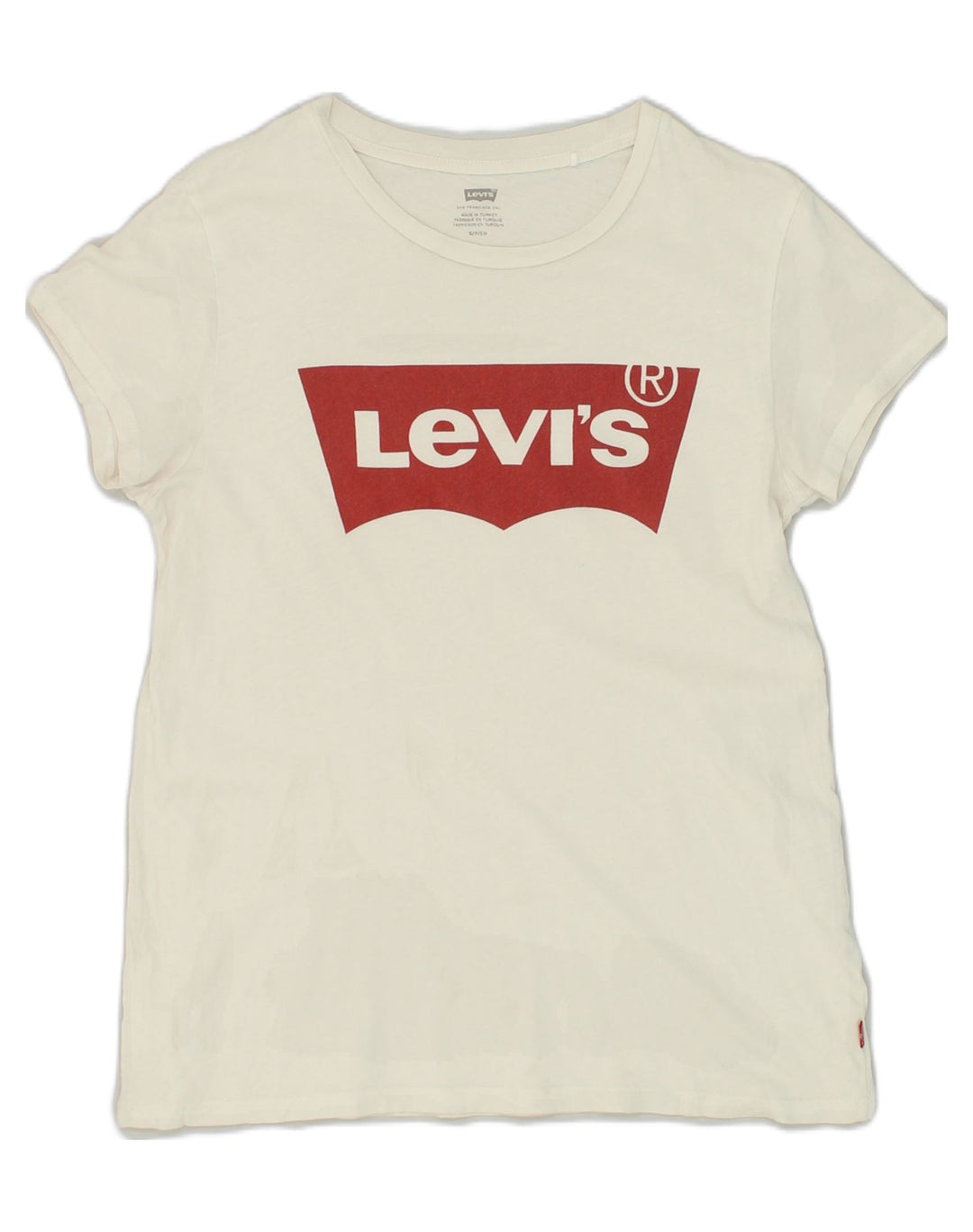 LEVI'S Mens Graphic T-Shirt Top Small White Cotton | Vintage Levi's | Thrift | Second-Hand Levi's | Used Clothing | Messina Hembry 