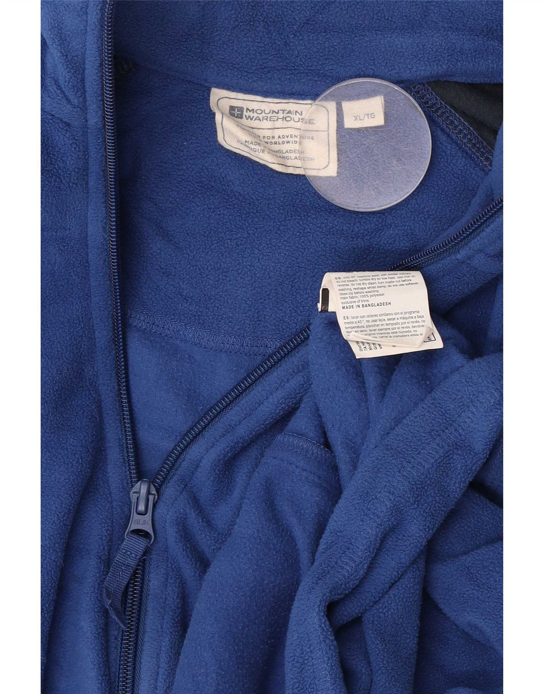Mountain Warehouse Veste polaire pour homme UK 42 XL Bleu Colorblock Polyester