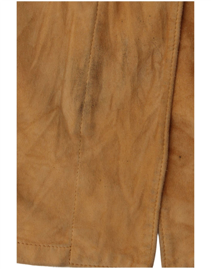 GIMO'S Veste en daim pour femme UK 12 Beige moyen