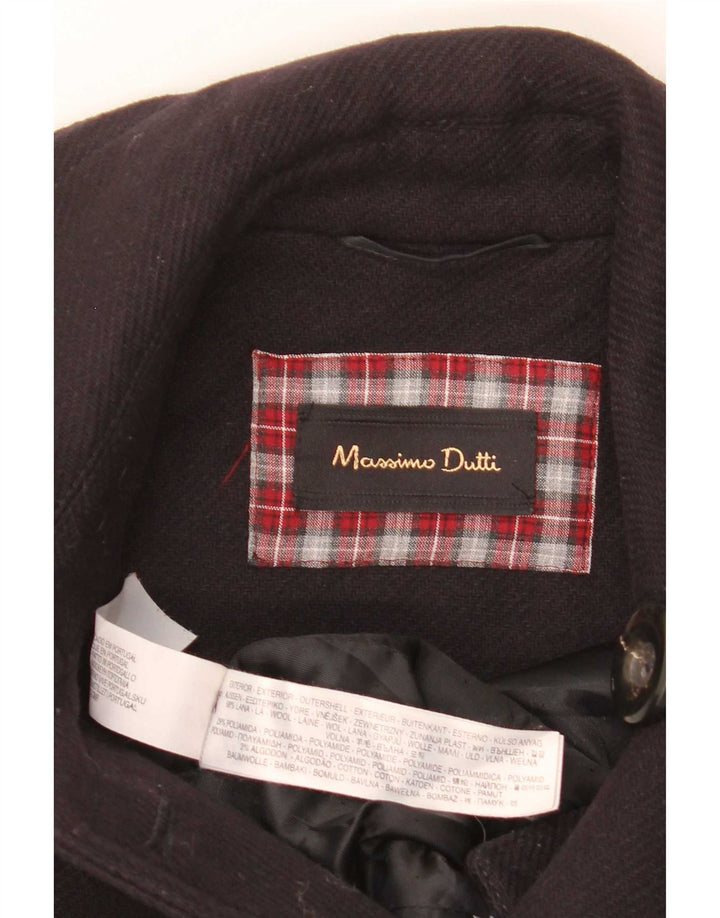 Massimo Dutti Manteau militaire double boutonnage pour femme UK 10 Petit Bleu marine