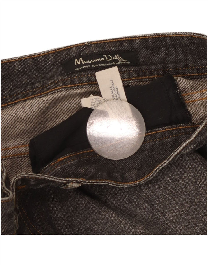 Massimo Dutti Bermuda Denim Femme W28 Coton Gris Moyen