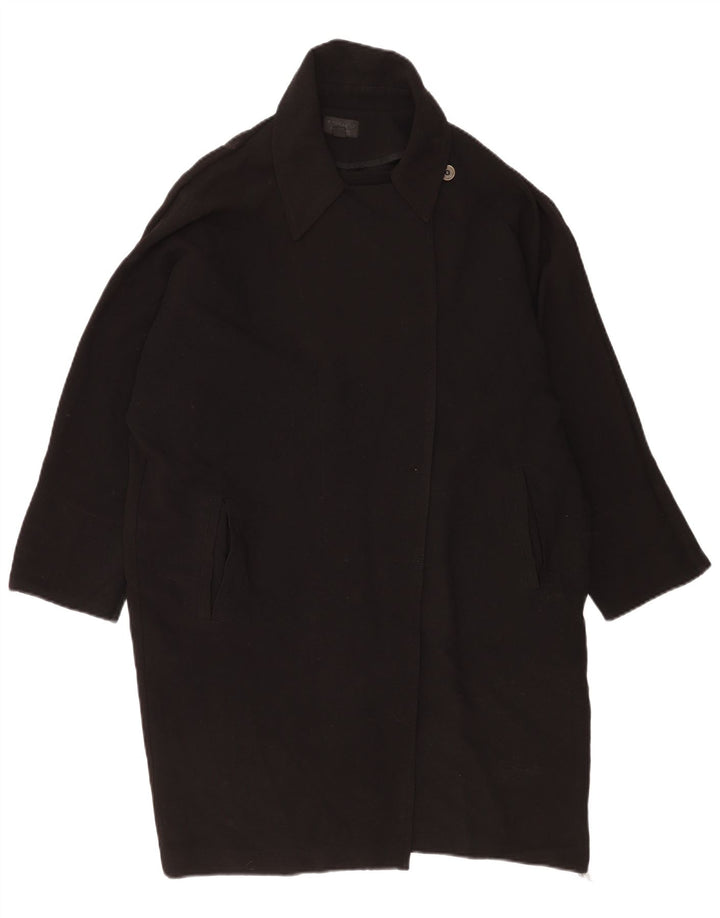 Topshop Manteau surdimensionné pour femme UK 42 Medium Noir Polyester
