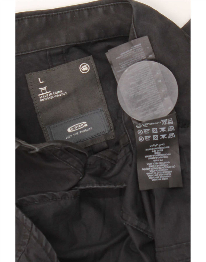 G-Star Homme Chemise Militaire Large Noir Coton