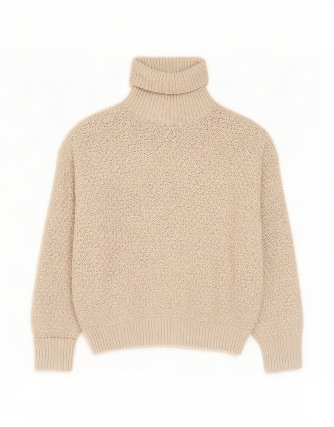 Marks & Spencer Pull col roulé pour femme UK 14 Beige moyen