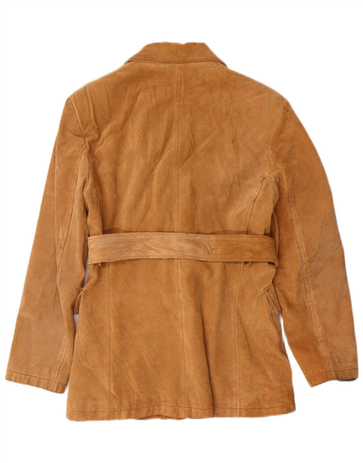 PIAZZA ITALIA Veste en Daim Femme IT 42 Cuir Beige Moyen