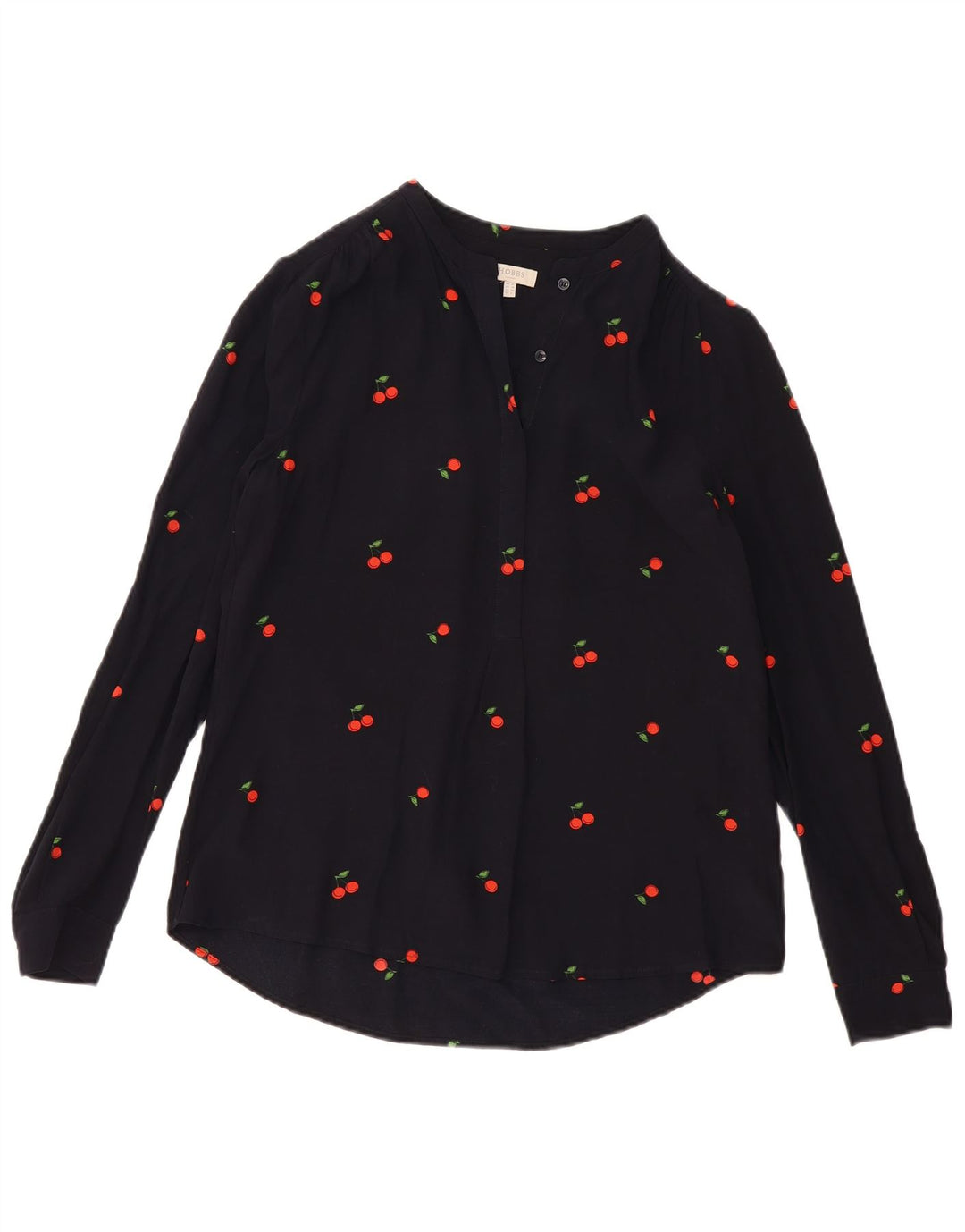 HOBBS Chemisier surdimensionné à manches longues pour femme UK 10 Petit motif floral noir