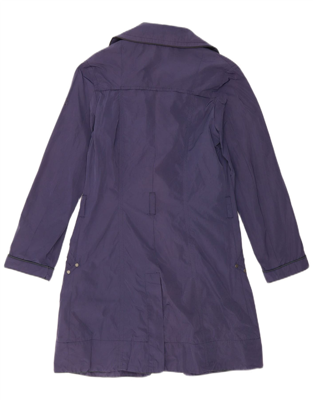 Calvin Klein Jeans Trench-Coat Femme UK 14 Large Bleu Marine Polyester