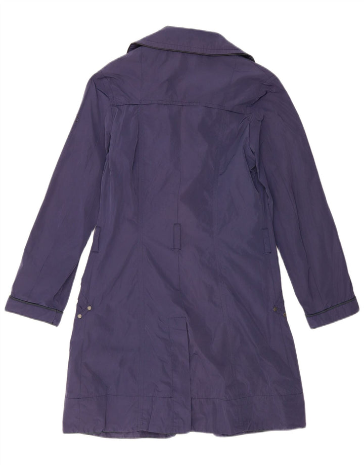 Calvin Klein Jeans Trench-Coat Femme UK 14 Large Bleu Marine Polyester