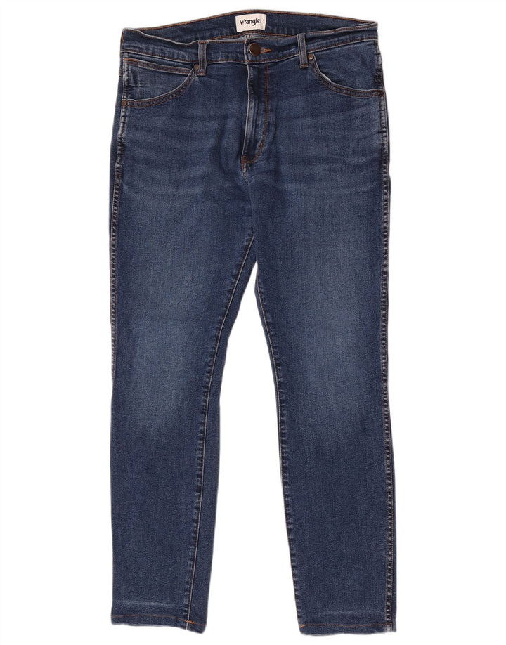 Wrangler Jean Slim Larston Homme W33 L32 Bleu Coton