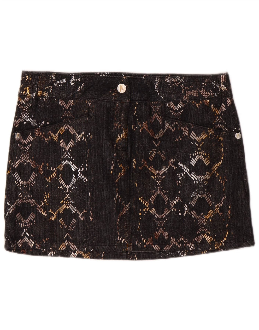 Guess By Marciano Jupe en jean pour femme IT 42 Medium W30 Coton noir