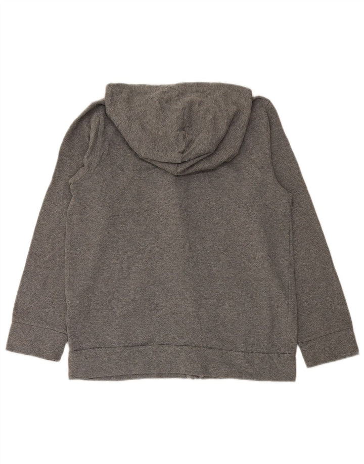 PUMA Pull à capuche zippé graphique pour garçon 12-13 ans Grand gris coton