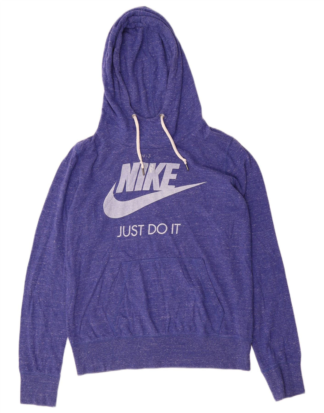 NIKE Pull à capuche graphique pour femme UK 16 Grand polyester moucheté violet