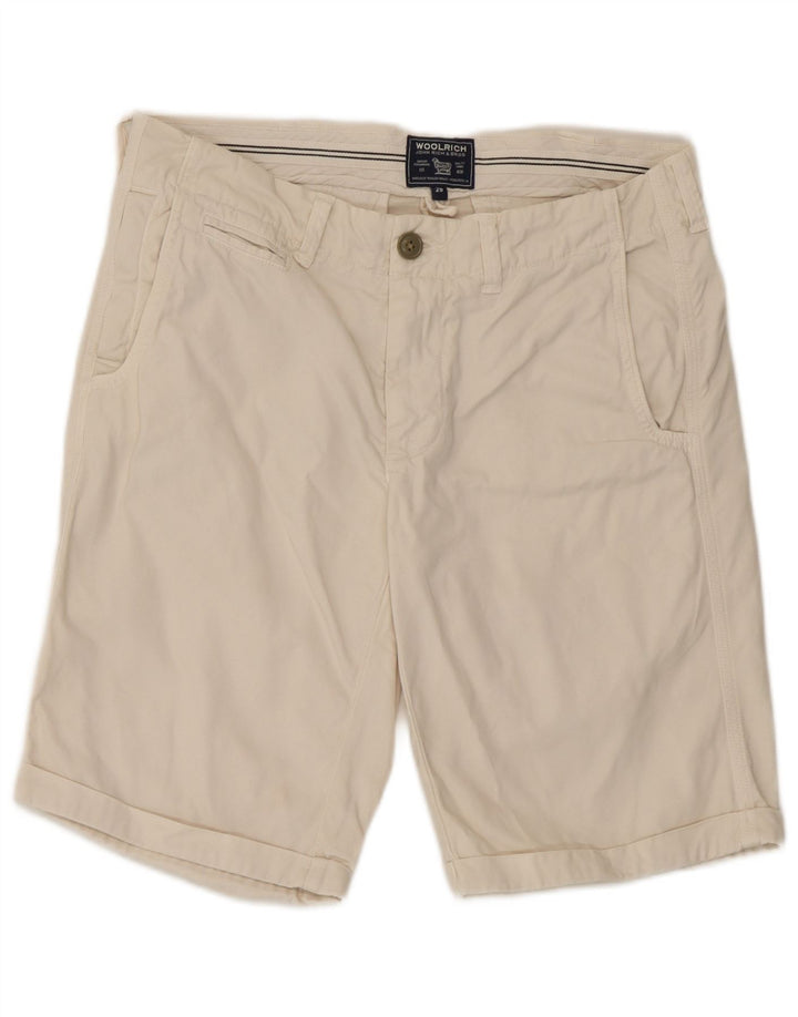 Woolrich Short Chino Homme W29 Petit Blanc Cassé Coton