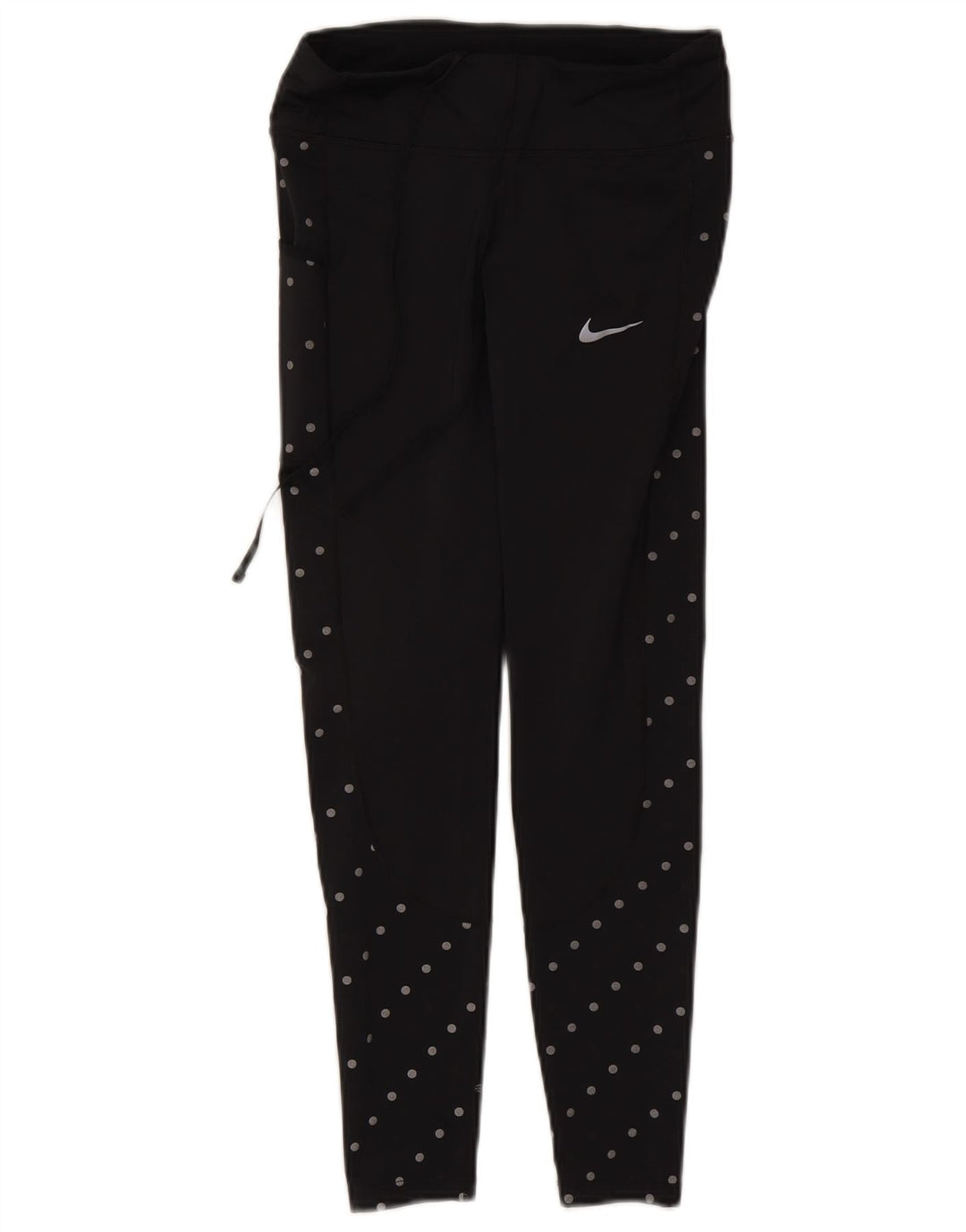 Nike Leggings Femme UK 8 Petit Polyester à Pois Noir