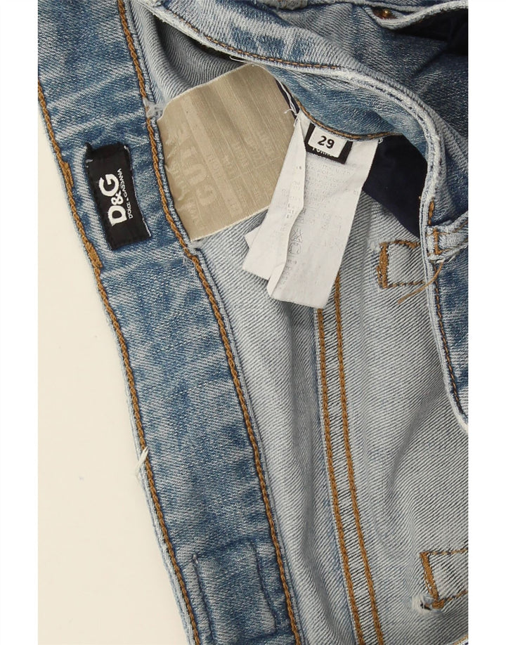 Dolce & Gabbana Jean slim effet vieilli W29 L32 en coton bleu pour femme