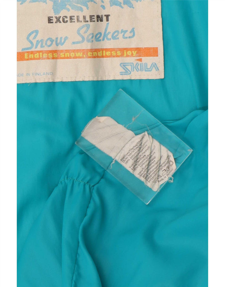 Skila Manteau matelassé surdimensionné pour femme EU 38 Bleu moyen Polyamide