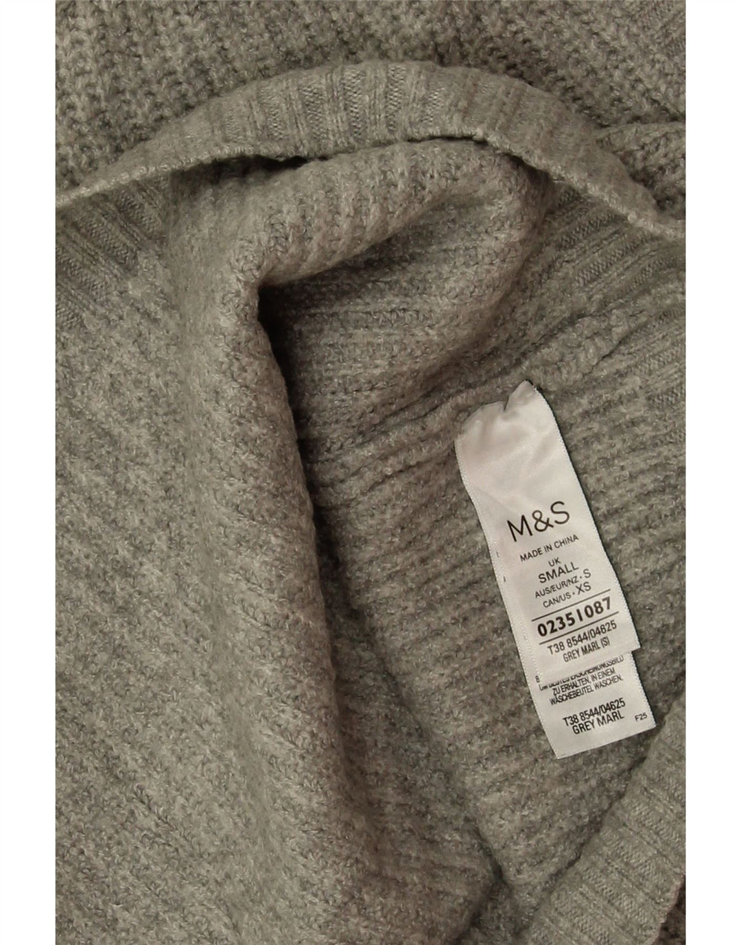 Marks & Spencer Débardeur court pour femme UK 10 Small Gris Polyester