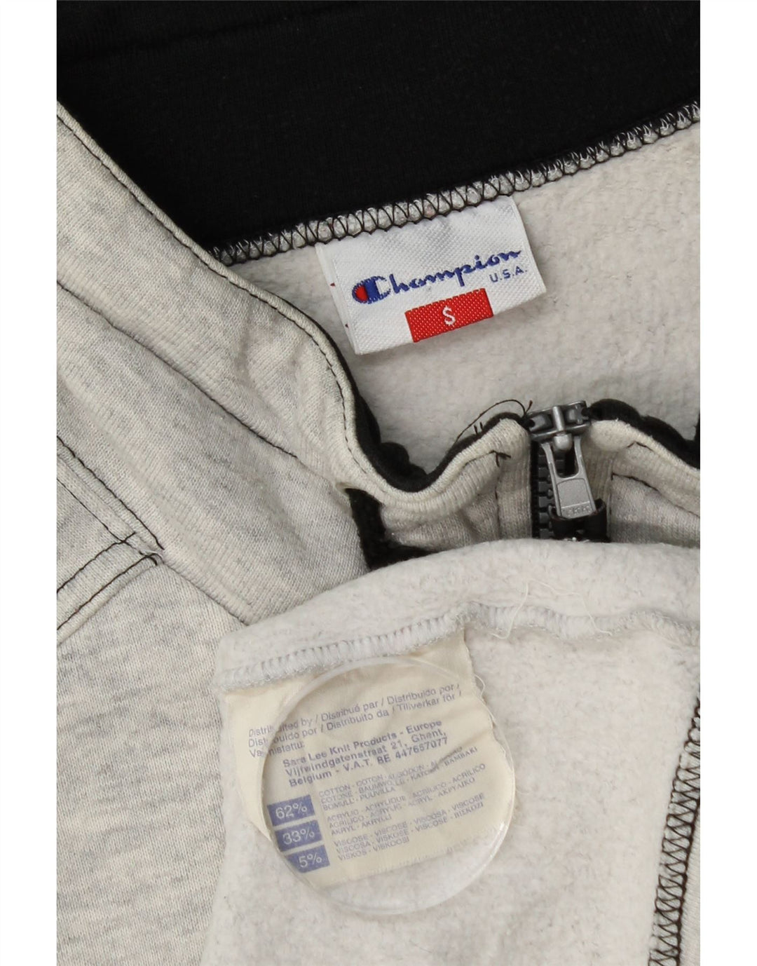 Champion Veste de survêtement sans manches pour homme en coton gris Taille S