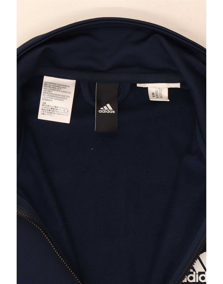 Adidas Veste de survêtement pour homme Taille S Bleu marine Colourblock