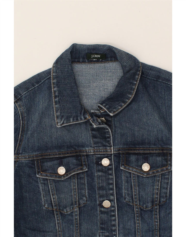 J. CREW Womens Denim Jacket UK 10 Small Blue Vintage J. Crew and Second-Hand J. Crew from Messina Hembry 