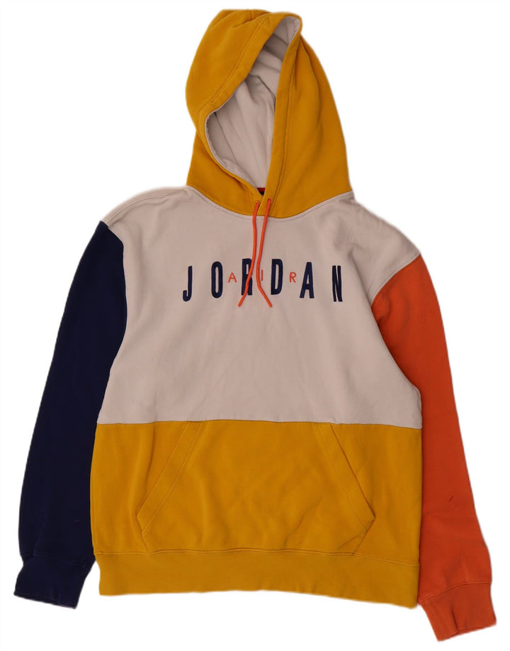 JORDAN Pull à capuche graphique pour homme, color block multicolore moyen