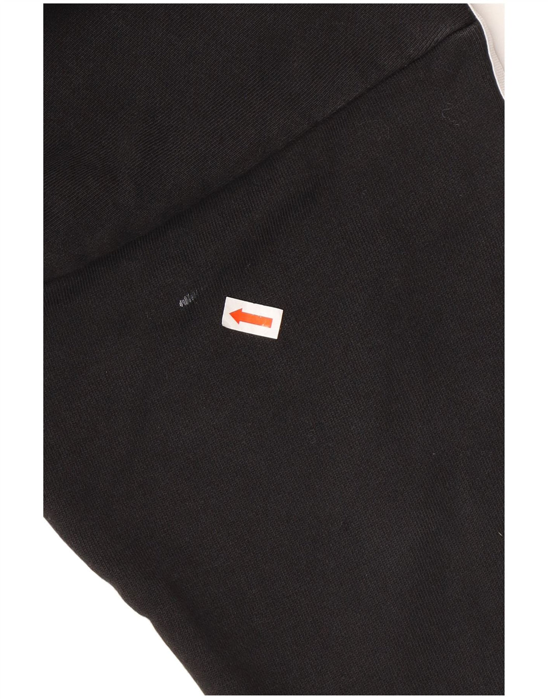 ADIDAS Pull à capuche court surdimensionné pour femme UK 8 Petit coton noir