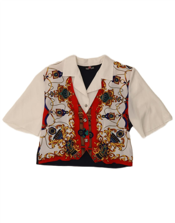 PARK LANE Chemisier court pour femme EU 38 Medium Multicolore Paisley