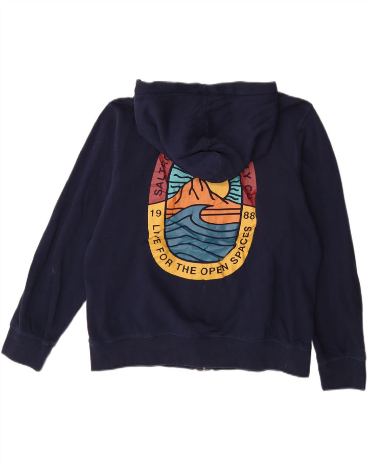 SALTROCK Pull à capuche zippé surdimensionné pour femme UK 16 Large Bleu marine