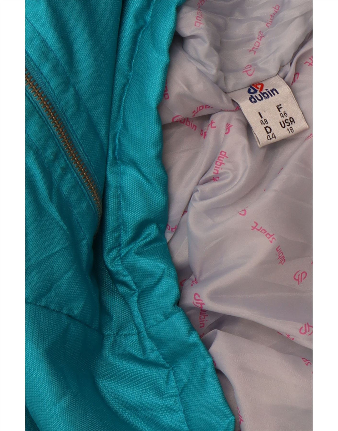 DUBIN Veste de ski surdimensionnée pour femme EU 44 XL Bleu Colourblock Sports