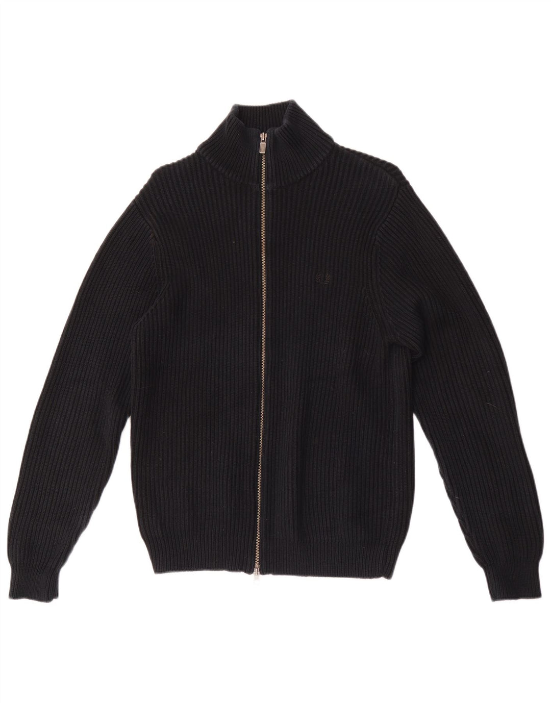 Fred Perry Pull Cardigan Homme Noir Moyen Coton