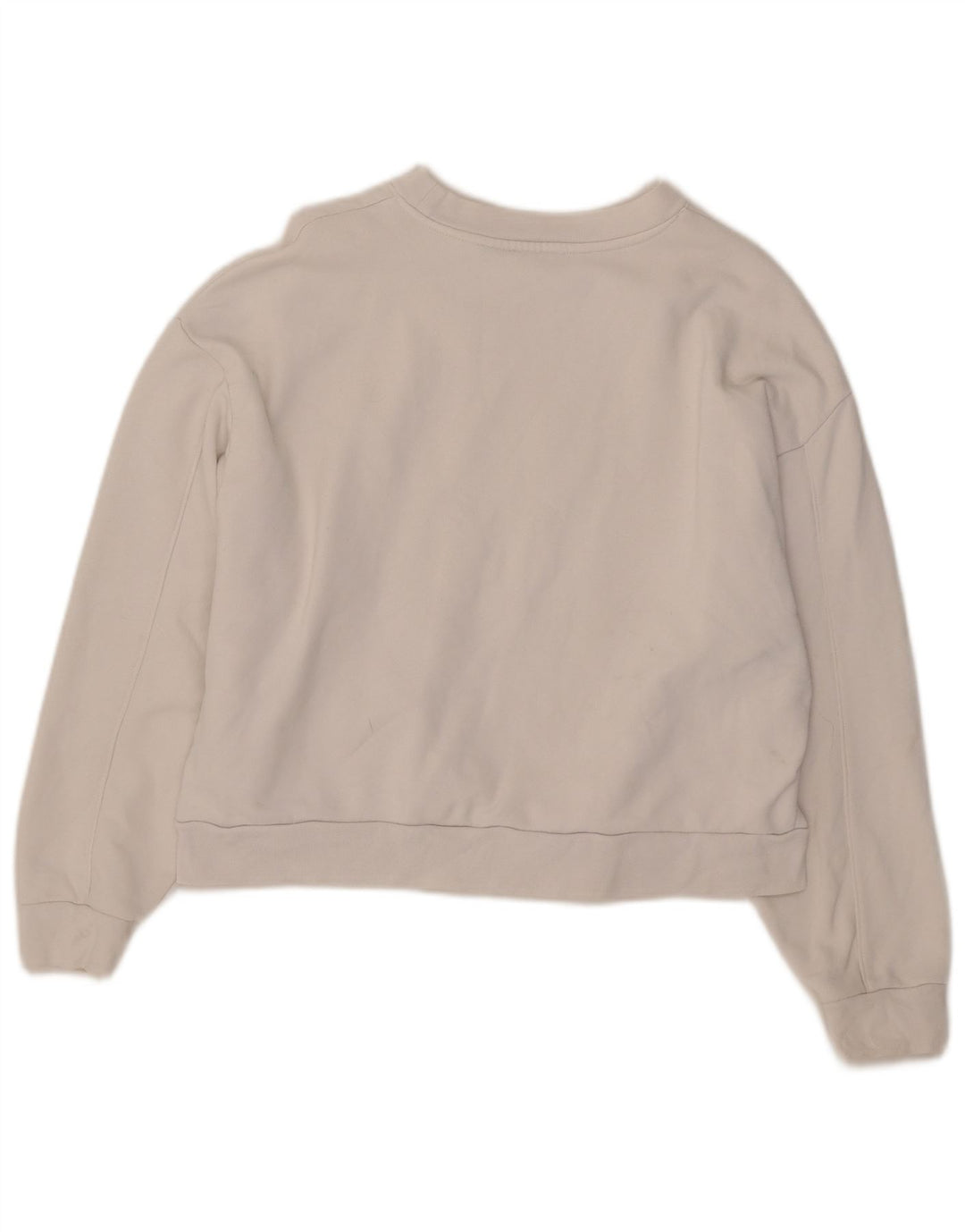 Levi's Sweat-shirt oversize Crop Graphic pour femme UK 10 Small Blanc