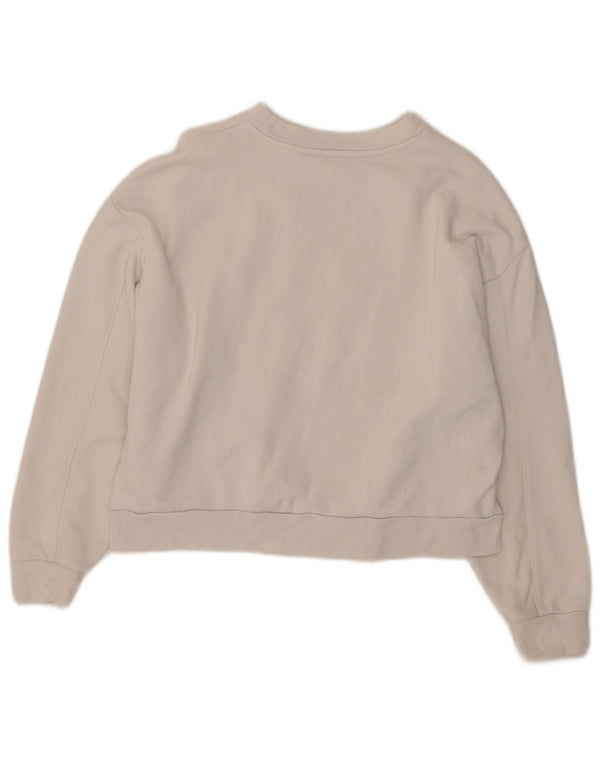 Levi's Sweat-shirt oversize Crop Graphic pour femme UK 10 Small Blanc
