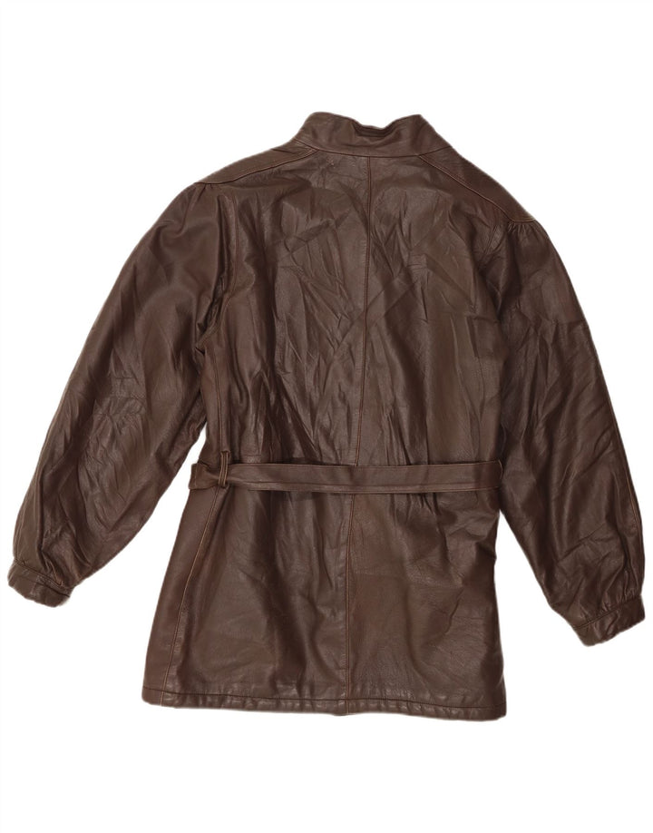 veste en cuir femme vintage EU 38 Brun moyen