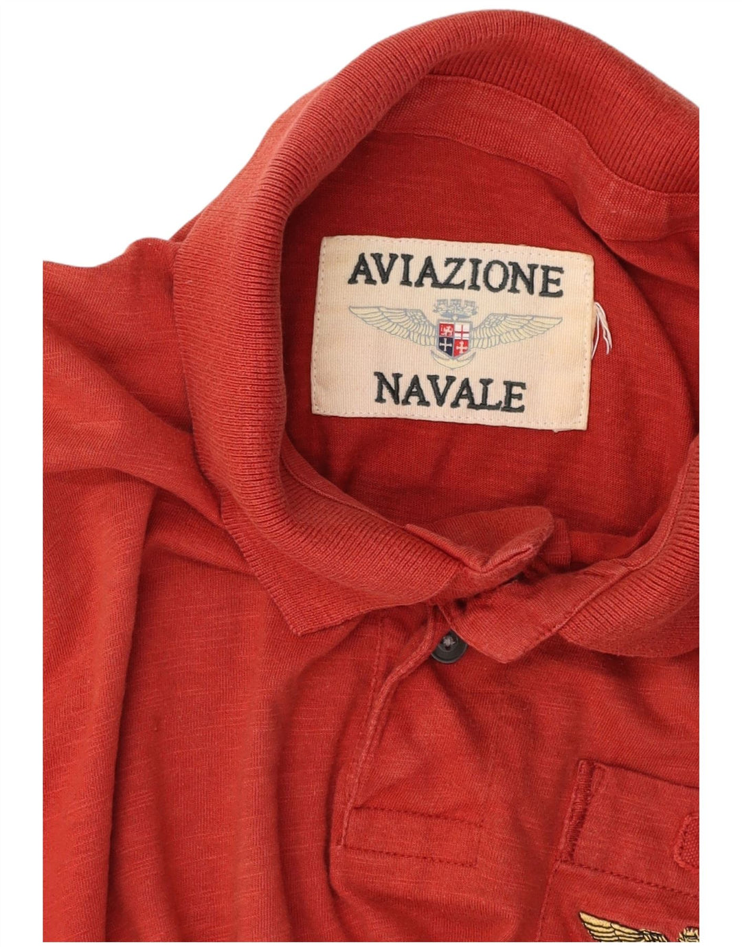 AVIAZIONE NAVALE Polo Graphique Homme Rouge Moyen