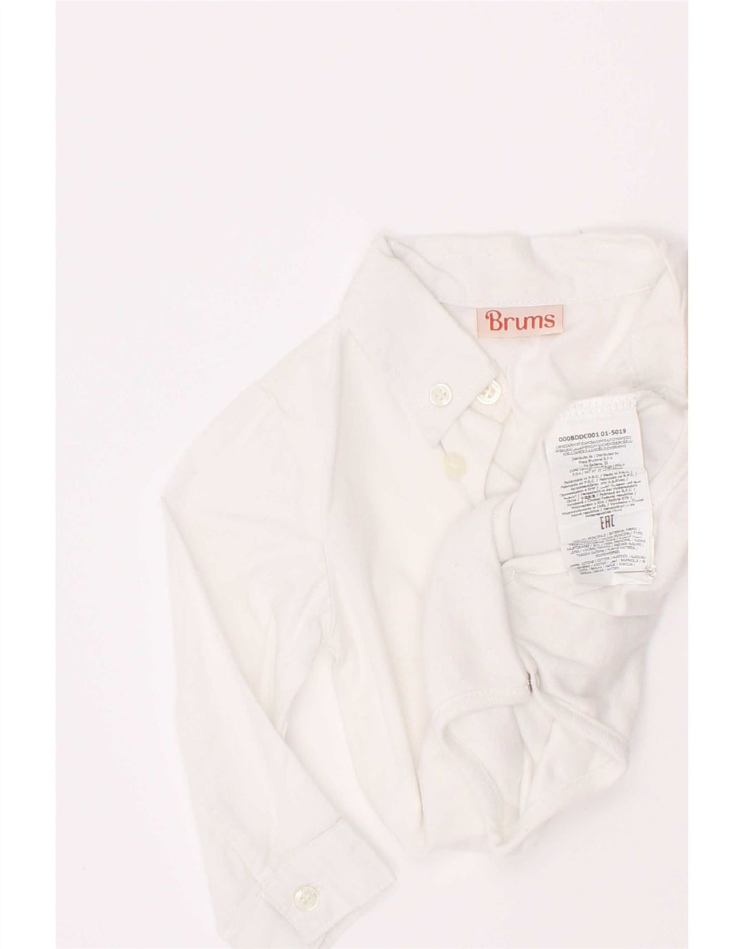 Chemise Brums bébé garçon 6-9 mois coton blanc