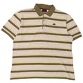 Kappa Polo Homme 3XL Blanc Rayé Coton