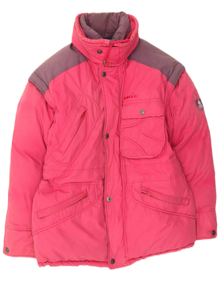 Diadora Veste matelassée pour homme UK 36 Small Rose Colourblock Polyester