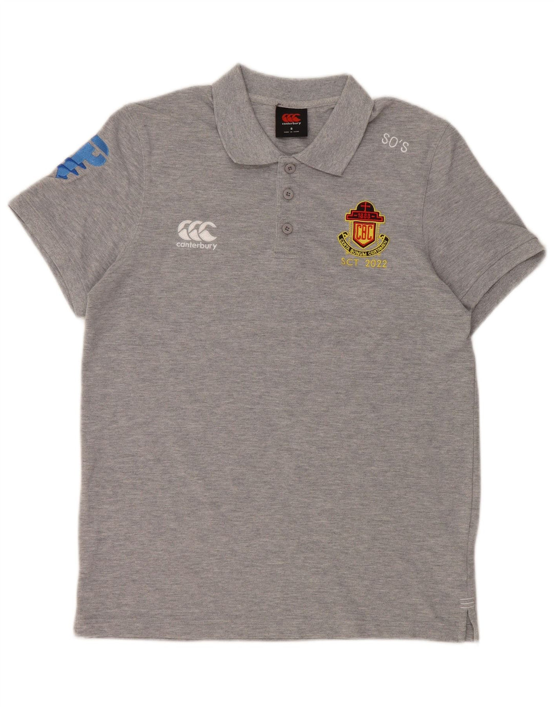 Canterbury Polo Graphique Homme Petit Gris Coton