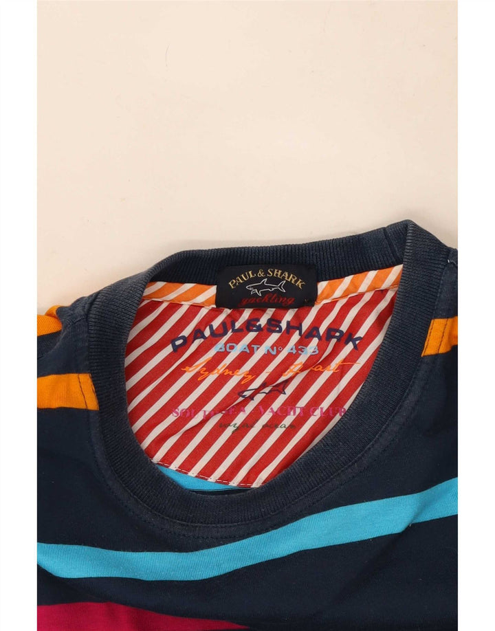 Paul & Shark T-Shirt Yachting Homme Bleu Marine Rayé Moyen