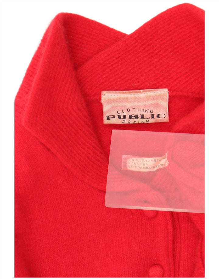 Public Pull col polo pour femme EU 44 XL Laine rouge