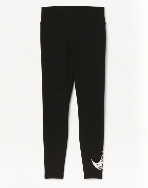Nike Legging graphique Dri Fit pour femme UK 8 Small Noir Polyester
