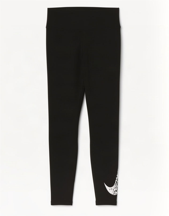 Nike Legging graphique Dri Fit pour femme UK 8 Small Noir Polyester
