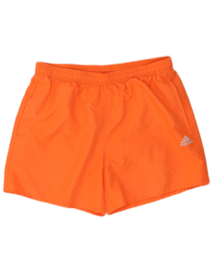 Adidas Short de bain pour homme Large Orange Polyester