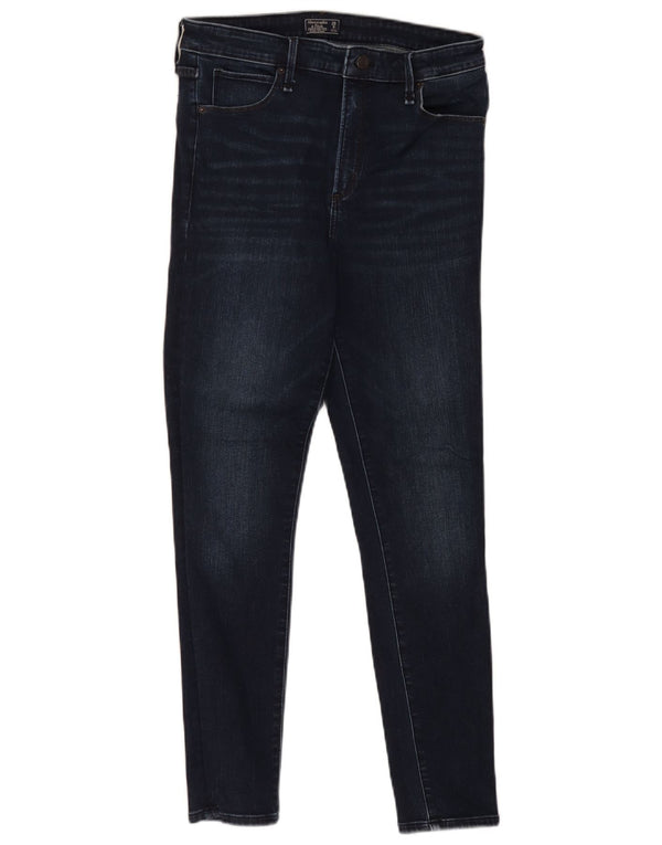 Abercrombie & Fitch Jean skinny taille haute pour femme US 8 Medium W29 L28 Bleu marine