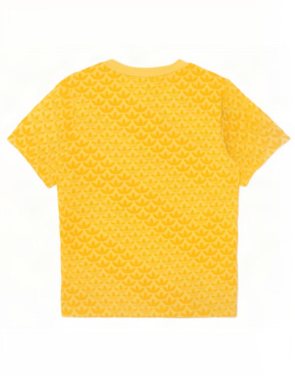 Adidas T-Shirt Graphique Garçon 4-5 Ans Jaune Coton