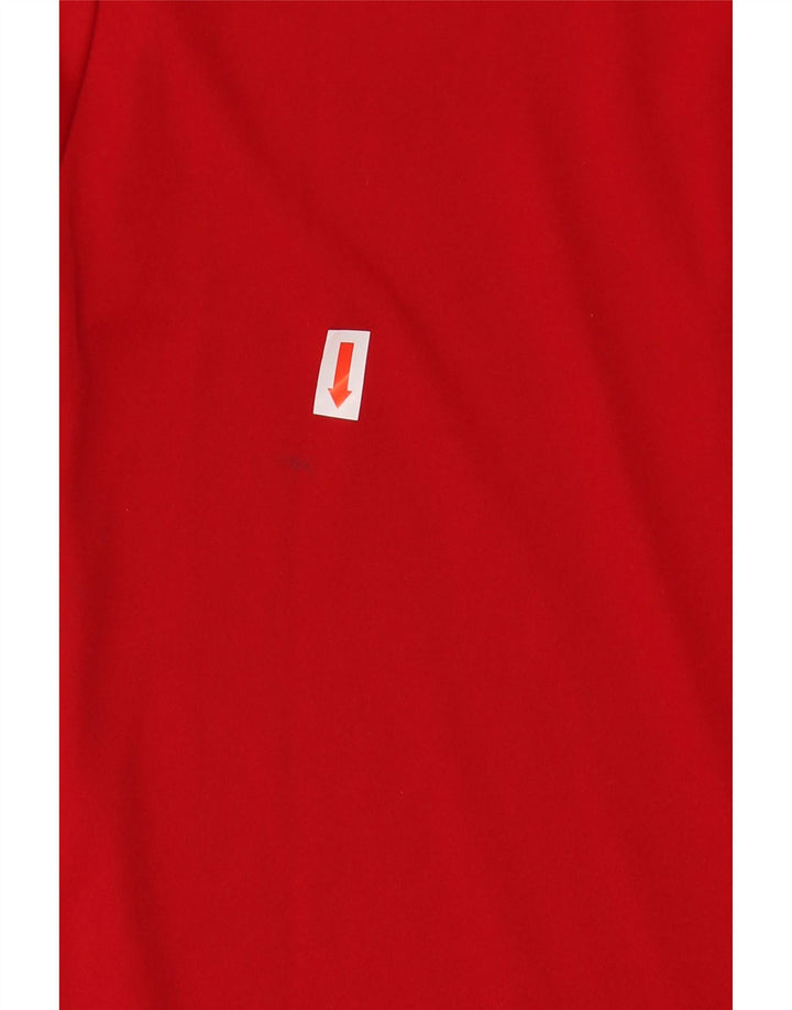 ADIDAS Climalite T-Shirt Top XL Rouge Colorblock Polyester