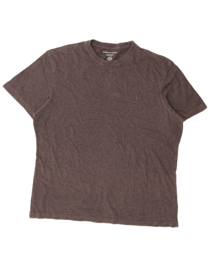 American Eagle T-shirt coupe standard pour homme XL en coton gris