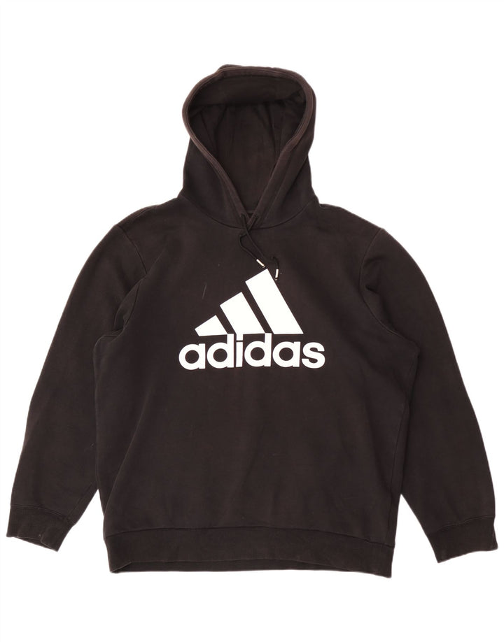 Adidas Pull à capuche graphique pour homme - Grand noir