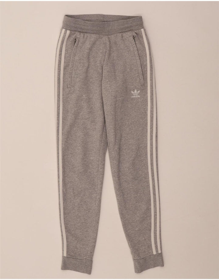 Adidas Femme Pantalon De Survêtement Joggers Gris Moyen Moucheté Coton