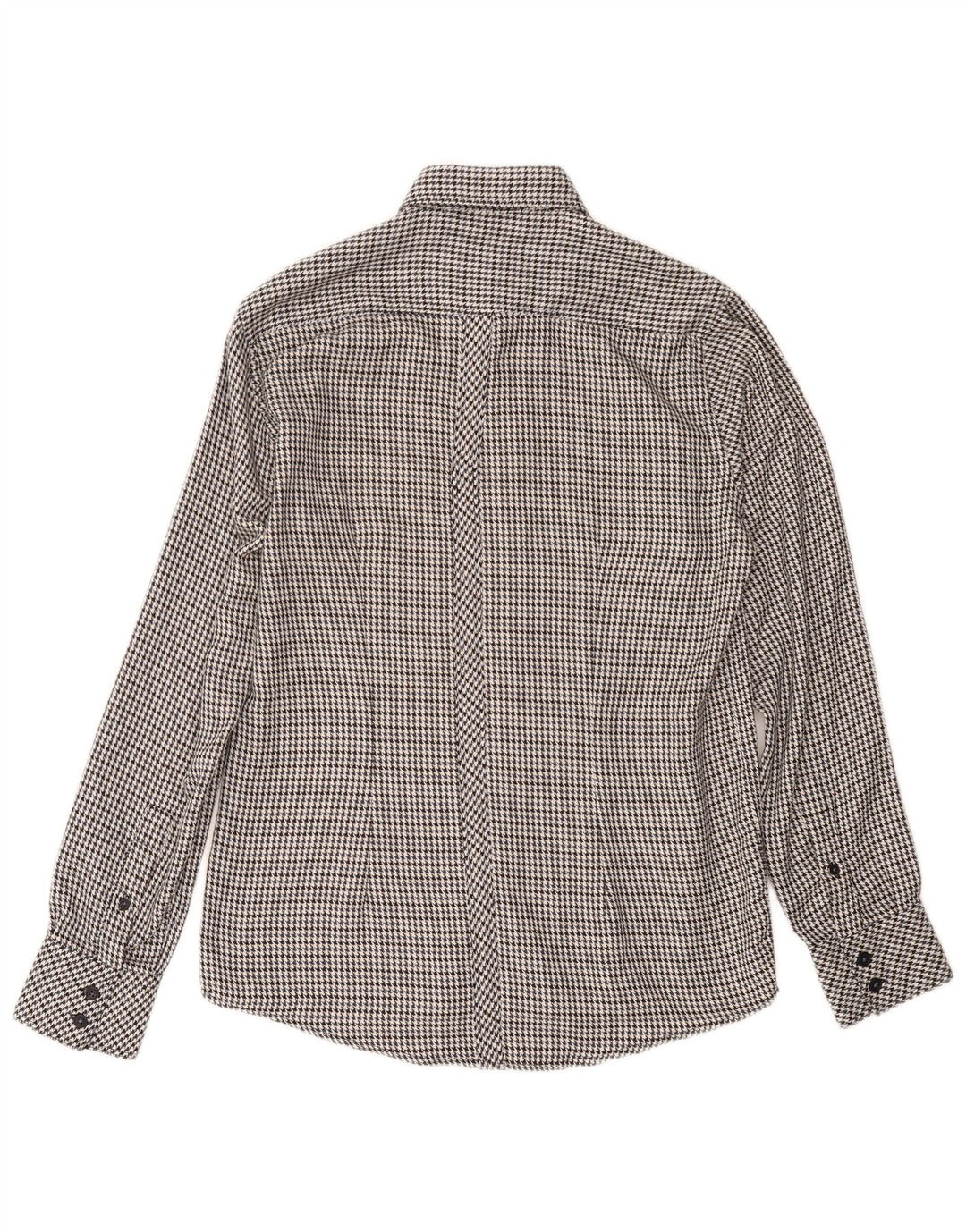 LAMBRETTA Chemise Flanelle Homme Petit Noir Pied-de-Poule Coton